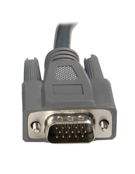 StarTech.com Cable KVM USB VGA 2 en 1 Ultra Delgado - 1,8m
