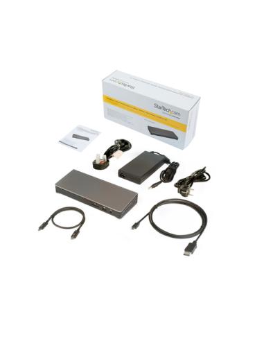 StarTech.com Dock Thunderbolt 3 - Docking Station de Portátil para Dos Monitores DisplayPort 4k de 60Hz - Replicador de Puertos 