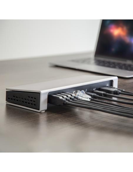 StarTech.com Dock Thunderbolt 3 - Docking Station de Portátil para Dos Monitores DisplayPort 4k de 60Hz - Replicador de Puertos 