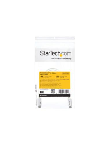 StarTech.com Cable Thunderbolt 3 Pasivo 50cm - 40Gbps - PD 100W - Vídeo 4K/5K - Cable Thunderbolt - Certificado Thunderbolt - Co