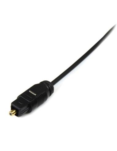 StarTech.com Cable 4,5m TosLink Audio Digital Óptico SPDIF Delgado - Negro