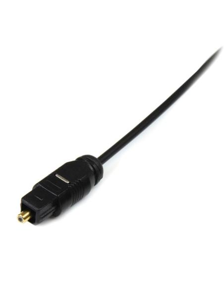 StarTech.com Cable 4,5m TosLink Audio Digital Óptico SPDIF Delgado - Negro
