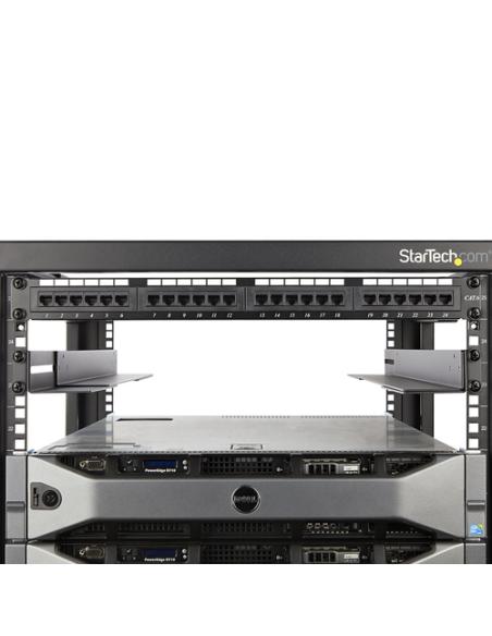 StarTech.com Carriles 1U de 19 pulgadas para Rack para Servidores con 4 Columnas - Profundidad Ajustable de 60,9cm a 91,4cm/24" 