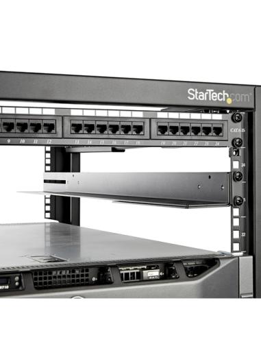 StarTech.com Carriles 1U de 19 pulgadas para Rack para Servidores con 4 Columnas - Profundidad Ajustable de 60,9cm a 91,4cm/24" 