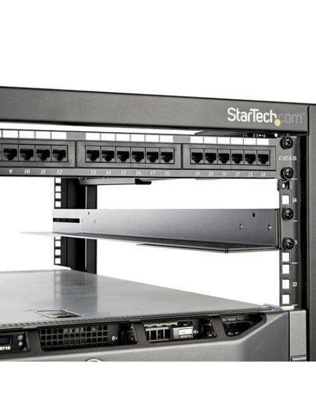 StarTech.com Carriles 1U de 19 pulgadas para Rack para Servidores con 4 Columnas - Profundidad Ajustable de 60,9cm a 91,4cm/24" 