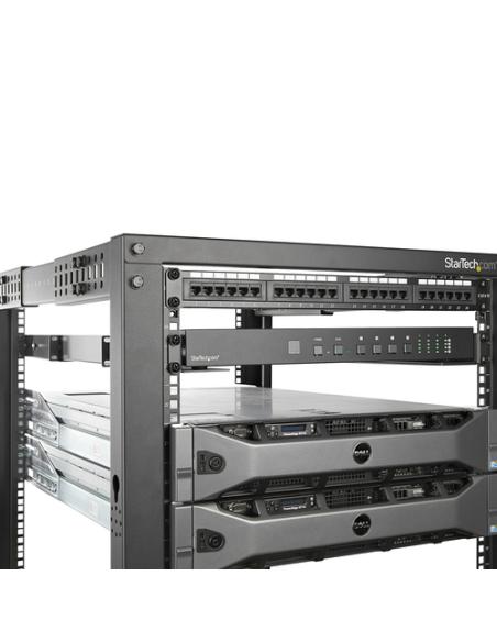 StarTech.com Carriles 1U de 19 pulgadas para Rack para Servidores con 4 Columnas - Profundidad Ajustable de 60,9cm a 91,4cm/24" 