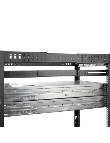 StarTech.com Carriles 1U de 19 pulgadas para Rack para Servidores con 4 Columnas - Profundidad Ajustable de 60,9cm a 91,4cm/24" 