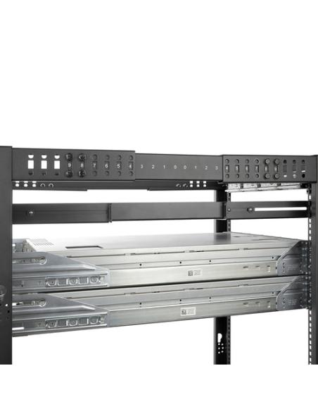 StarTech.com Carriles 1U de 19 pulgadas para Rack para Servidores con 4 Columnas - Profundidad Ajustable de 60,9cm a 91,4cm/24" 