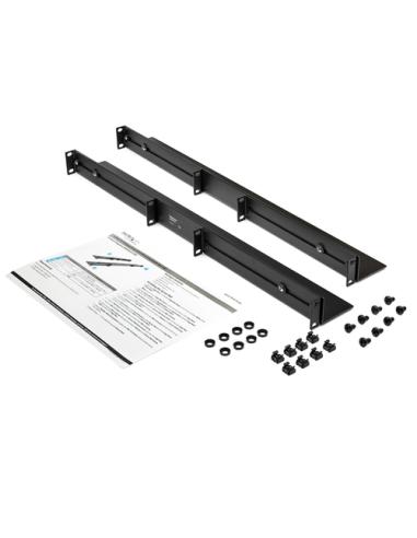 StarTech.com Carriles 1U de 19 pulgadas para Rack para Servidores con 4 Columnas - Profundidad Ajustable de 60,9cm a 91,4cm/24" 