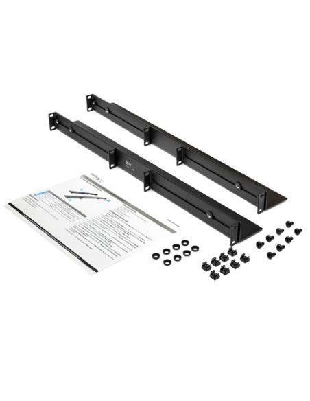StarTech.com Carriles 1U de 19 pulgadas para Rack para Servidores con 4 Columnas - Profundidad Ajustable de 60,9cm a 91,4cm/24" 