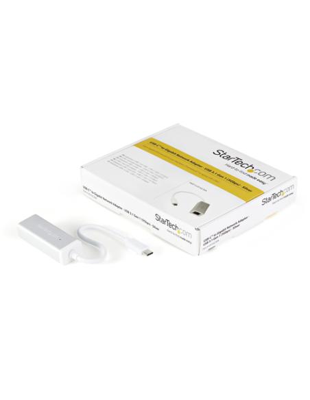 StarTech.com Adaptador de red USB-C a Gigabit - Plateado