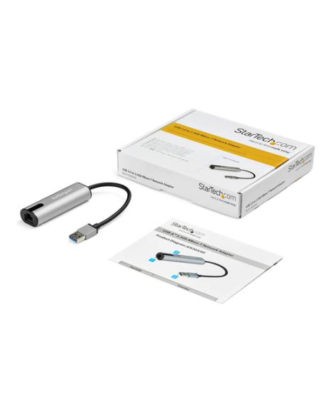 StarTech.com Adaptador de Red Ethernet USB - Adaptador de Red RJ45 LAN NIC NBASE-T USB 3.0 A de 2,5 Gigabit - para Portátil - Le