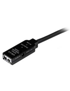 StarTech.com Cable de Extensión Alargador de 20m USB 2.0 Alta Velocidad Activo Amplificado - Macho a Hembra USB A - Negro 2
