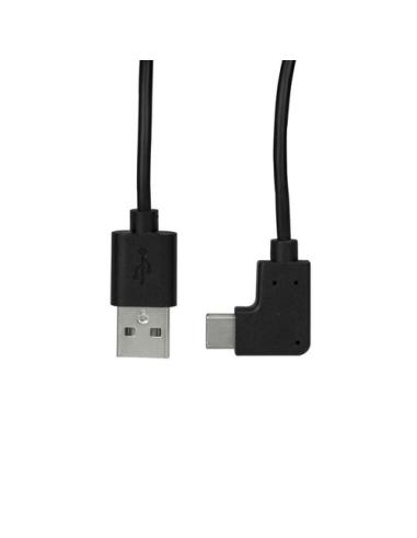 StarTech.com Cable de Carga y Sincronización USB-A a USB-C de 1m - Cable de Datos USB-A a USB Tipo C - Cable Acodado USB Tipo C 