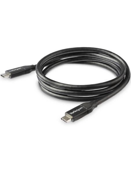 StarTech.com Cable de 1m USB-C a USB-C con capacidad para Entrega de Alimentación de 5A - USB TipoC - Cable de Carga USBC - USB 
