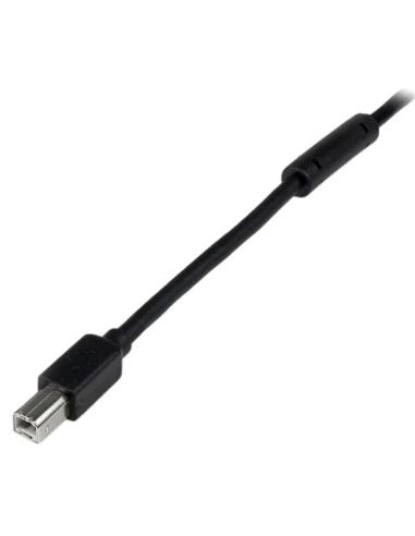 StarTech.com Cable 20 Metros 20m USB B Macho a USB A Macho Activo Amplificado USB 2.0 - Impresora