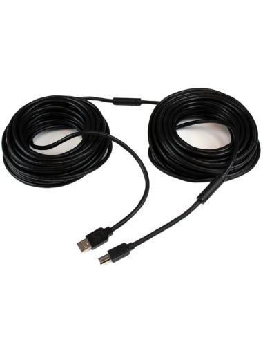 StarTech.com Cable 20 Metros 20m USB B Macho a USB A Macho Activo Amplificado USB 2.0 - Impresora