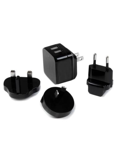 StarTech.com Cargador de Pared USB de 2 Puertos para Tablets Smartphones - Cargador de Alta Potencia para Viajes