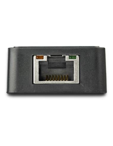 StarTech.com Adaptador Tarjeta de Red NIC Externa USB 3.0 de 1 Puerto Gigabit Ethernet RJ45 y Puerto USB - Negro