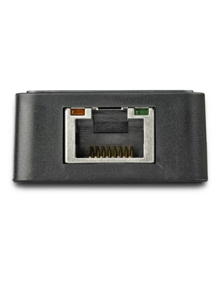 StarTech.com Adaptador Tarjeta de Red NIC Externa USB 3.0 de 1 Puerto Gigabit Ethernet RJ45 y Puerto USB - Negro
