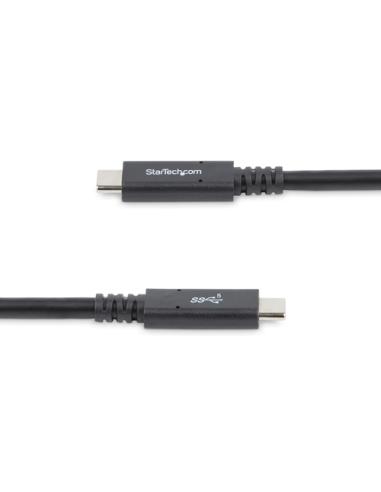 StarTech.com Cable de 1,8m USB-C a USB-C - PD de 5A - USB TipoC - Certificado para Funcionar con Chromebook - USB-IF - M a M - C