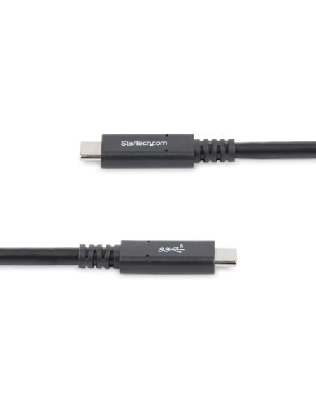 StarTech.com Cable de 1,8m USB-C a USB-C - PD de 5A - USB TipoC - Certificado para Funcionar con Chromebook - USB-IF - M a M - C