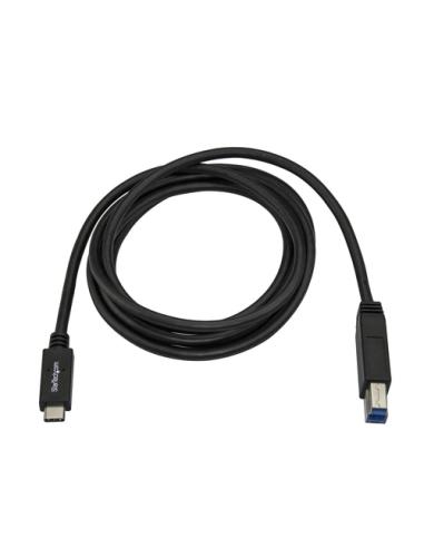 StarTech.com Cable Adaptador de 2m USB Tipo C a USB B USB 3.0 (5Gbps) - Cable de Impresora USB C a USB Tipo B