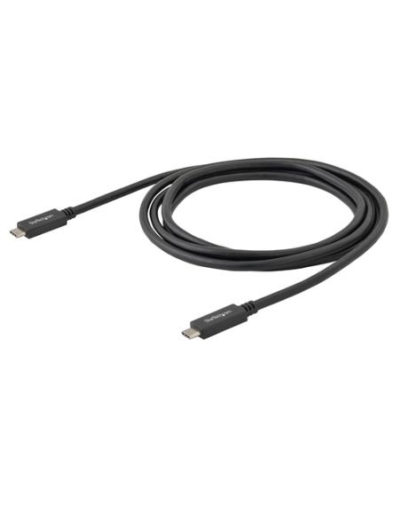 StarTech.com Cable de 2m USB-C USB 3.0 (5Gbps) Certificado con Entrega de Potencia