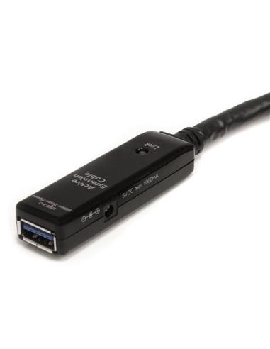 StarTech.com Cable Extensor Alargador USB 3.0 SuperSpeed Activo de 10m - USB A Macho a Hembra - Negro