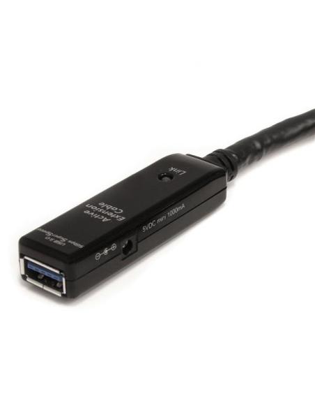 StarTech.com Cable Extensor Alargador USB 3.0 SuperSpeed Activo de 10m - USB A Macho a Hembra - Negro