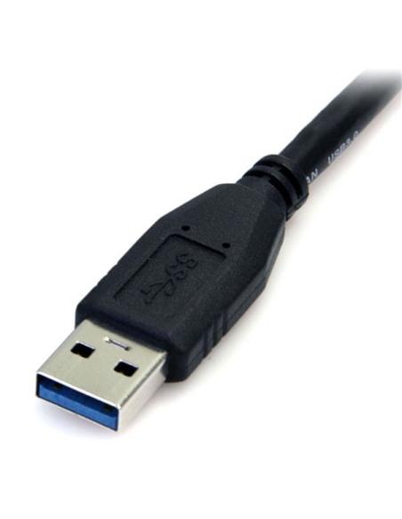 StarTech.com Cable 50cm USB 3.0 Super Speed SS Micro USB B Macho a USB A Macho Adaptador - Negro