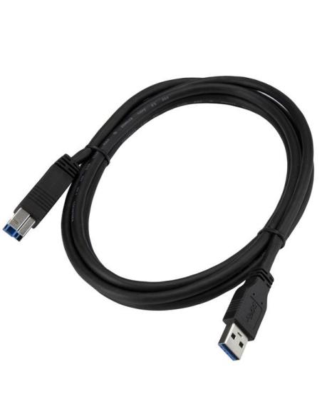 StarTech.com Cable Certificado 2m USB 3.0 Super Speed USB B Macho a USB A Macho Adaptador para Impresora - Negro