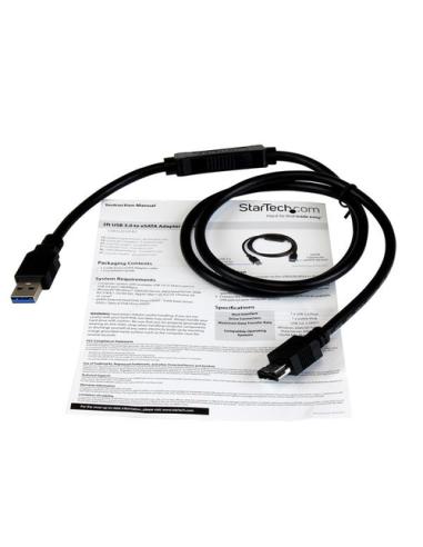 StarTech.com Cable de 91cm Adaptador USB 3.0 a eSATA para Disco Duro o SSD - SATA de 6 Gbps