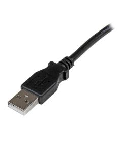 StarTech.com Cable Adaptador USB 2m para Impresora Acodado - 1x USB A Macho - 1x USB B Macho en Ángulo Izquierdo 2