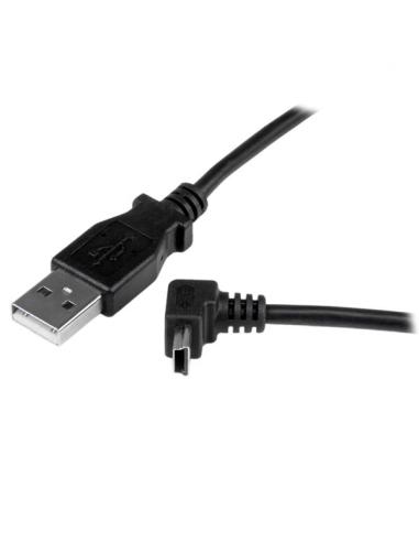 StarTech.com Cable Adaptador 1m USB A Macho a Mini USB B Macho Acodado en Ángulo hacia Arriba