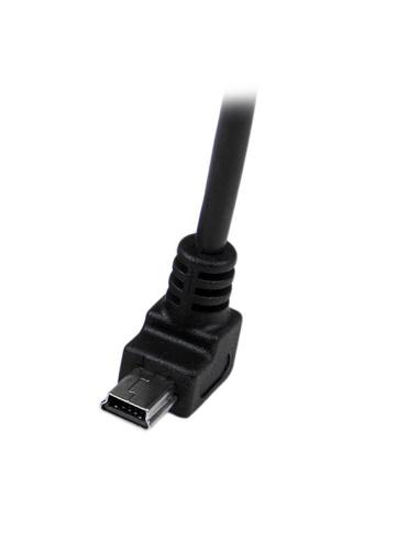 StarTech.com Cable Adaptador 2m USB A Macho a Mini USB B Macho Acodado en Ángulo hacia Abajo