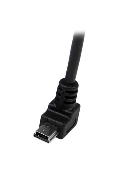 StarTech.com Cable Adaptador 2m USB A Macho a Mini USB B Macho Acodado en Ángulo hacia Abajo