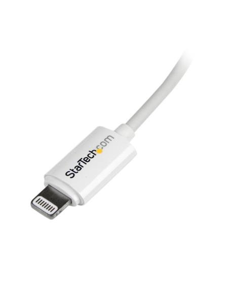 StarTech.com Cable de 2m Lightning de 8 Pin a USB A 2.0 para Apple iPod iPhone 5 iPad - Blanco