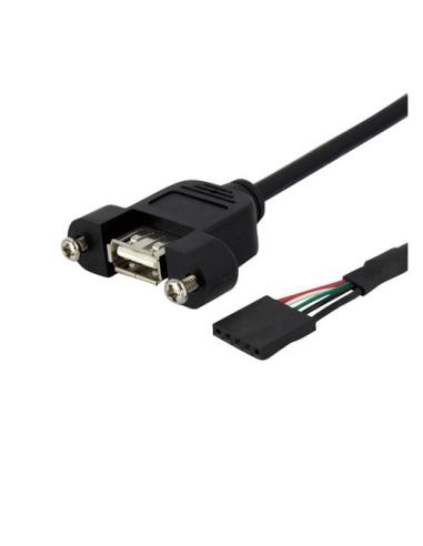 StarTech.com Cable de 30cm USB 2.0 para Montaje en Panel Conexión a Placa Base - Hembra USB A