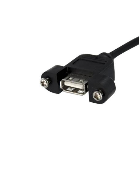 StarTech.com Cable de 30cm USB 2.0 para Montaje en Panel Conexión a Placa Base - Hembra USB A