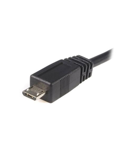 StarTech.com Cable Adaptador de 2m USB A Macho a Micro USB B Macho para Teléfono Móvil Carga y Datos - Negro