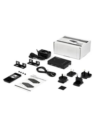 StarTech.com Switch Conmutador de Vídeo HDMI de 4 Puertos - 3x HDMI y 1x DisplayPort - 4K 60Hz