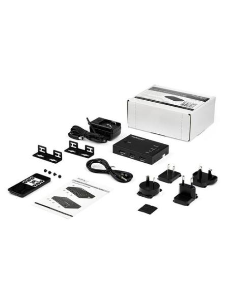 StarTech.com Switch Conmutador de Vídeo HDMI de 4 Puertos - 3x HDMI y 1x DisplayPort - 4K 60Hz
