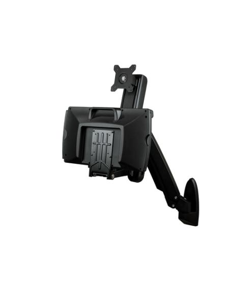 StarTech.com Estación de Trabajo de Pie y Sentado para Montaje en Pared - Para Un Monitor de hasta 24 Pulgadas - Escritorio Ergo
