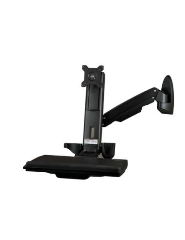 StarTech.com Estación de Trabajo de Pie y Sentado para Montaje en Pared - Para Un Monitor de hasta 24 Pulgadas - Escritorio Ergo
