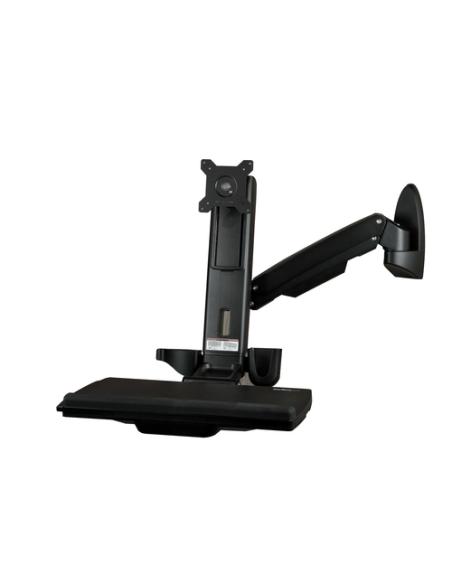 StarTech.com Estación de Trabajo de Pie y Sentado para Montaje en Pared - Para Un Monitor de hasta 24 Pulgadas - Escritorio Ergo