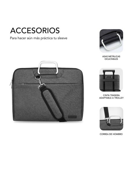 SUBBLIM Funda Ordenador Business Laptop Sleeve 13,3-14" Grey