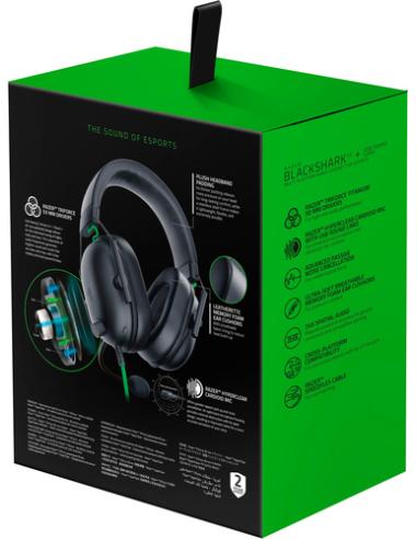 Razer Blackshark V2 X Auriculares Alámbrico Diadema Juego Negro, Verde