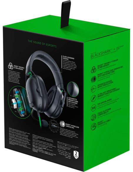 Razer Blackshark V2 X Auriculares Alámbrico Diadema Juego Negro, Verde