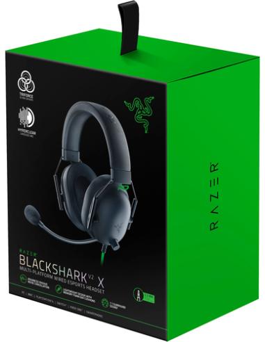 Razer Blackshark V2 X Auriculares Alámbrico Diadema Juego Negro, Verde